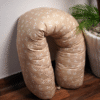 Coussin de maternité et d’allaitement 170 cm petit fleurs beige