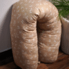 Coussin de maternité et d’allaitement 170 cm petit fleurs beige