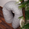 Coussin de maternité et d’allaitement 170 cm gris arbre blanc