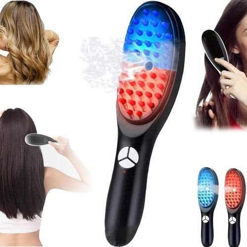 Brosse vibrante pour cuir chevelu 2-en-1