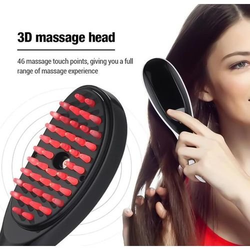 Brosse vibrante pour cuir chevelu 2-en-1